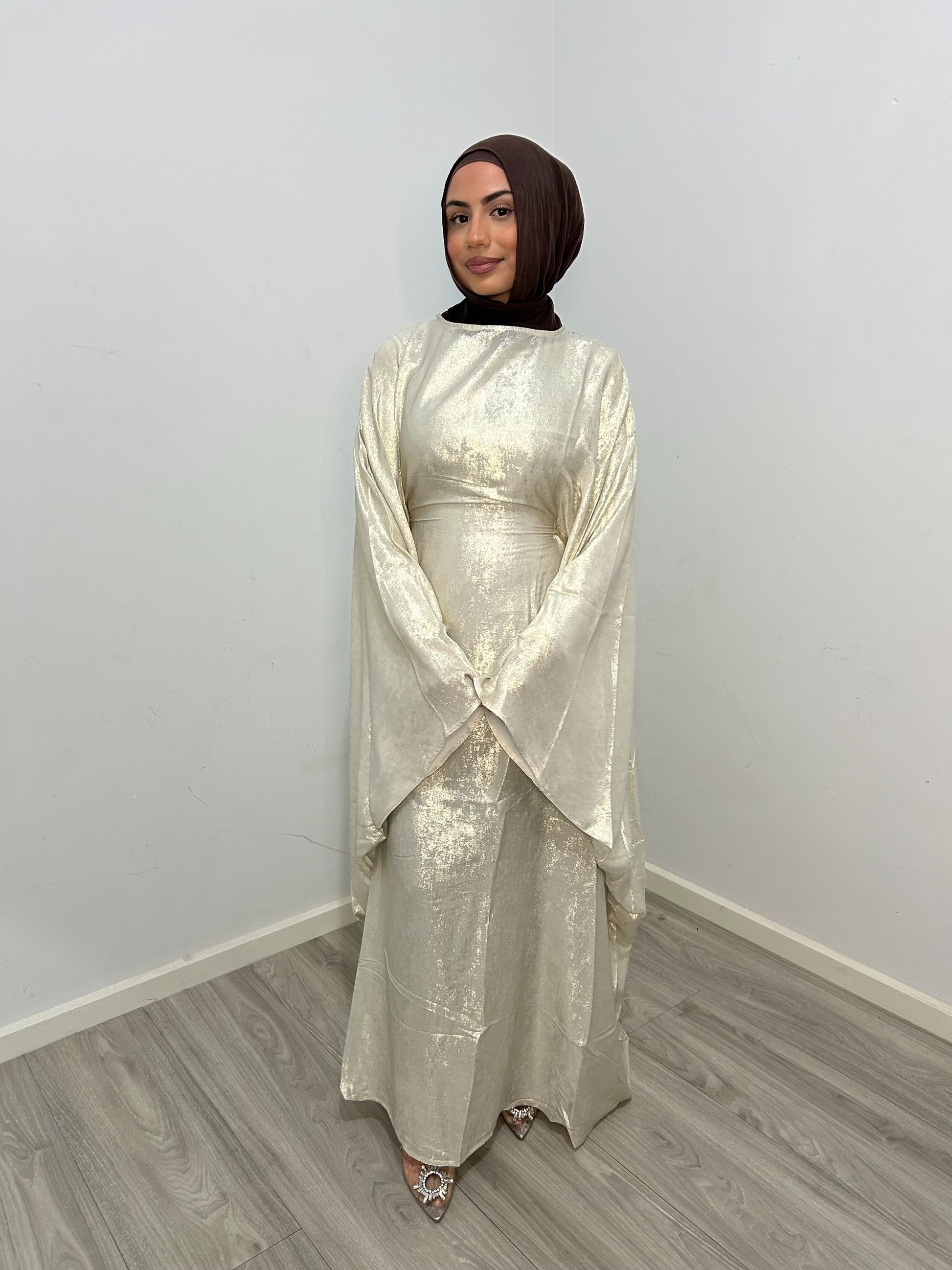Shimmery Butterfly Abaya