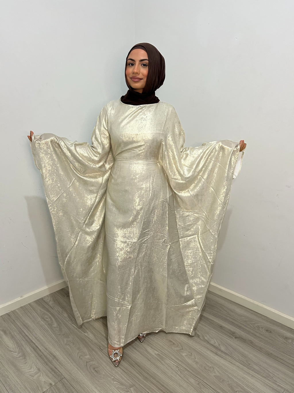 Shimmery Butterfly Abaya