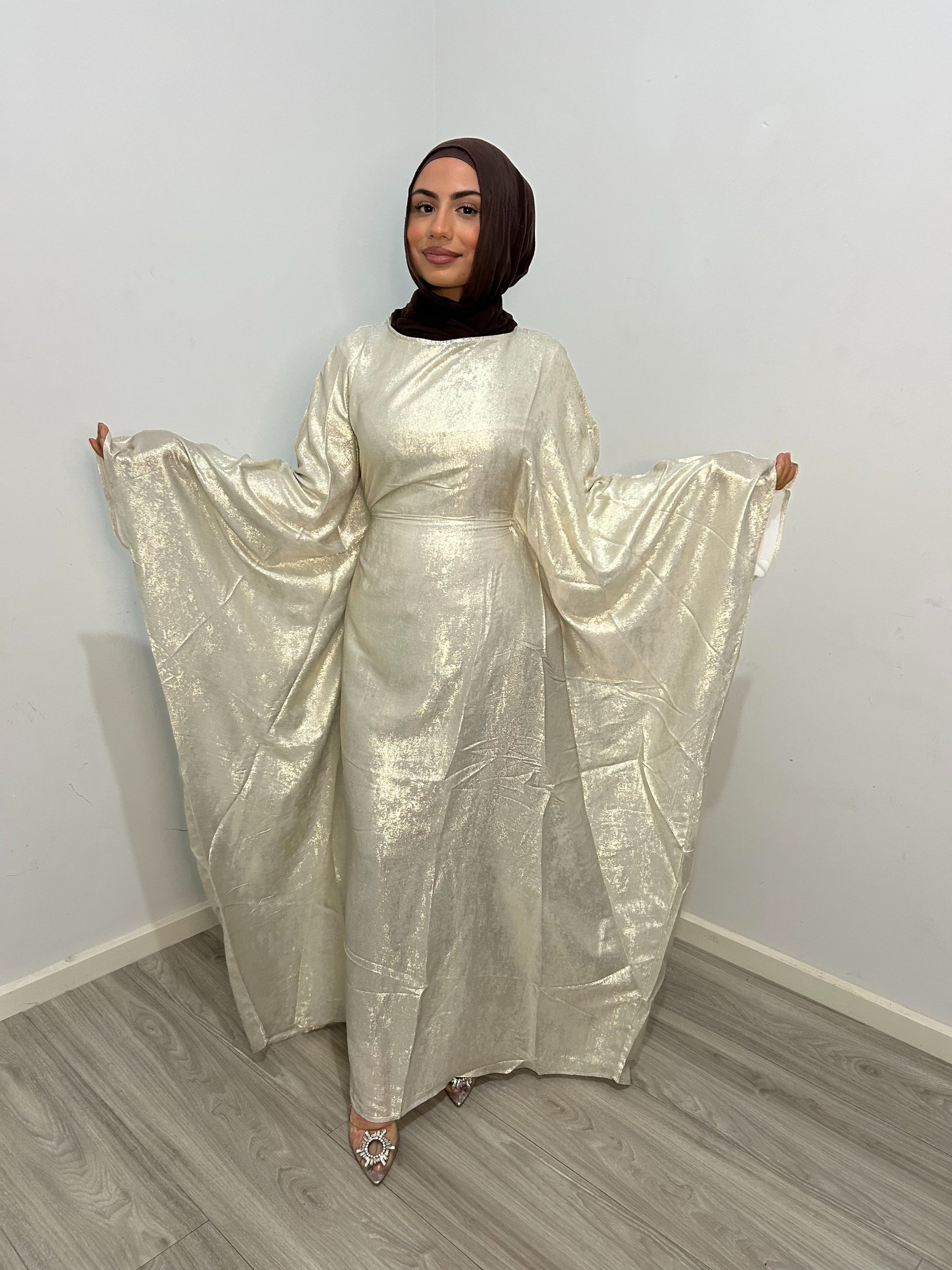 Shimmery Butterfly Abaya